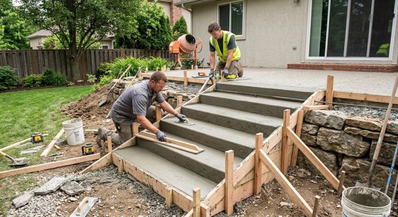 Cement Stairs Installation in Fort Collins, CO