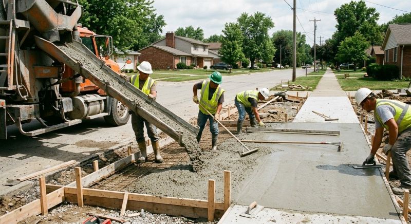 Concrete Sidewalk Construction in Denver, CO