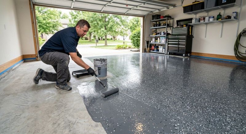 Garage Concrete Coating in Raleigh, NC
