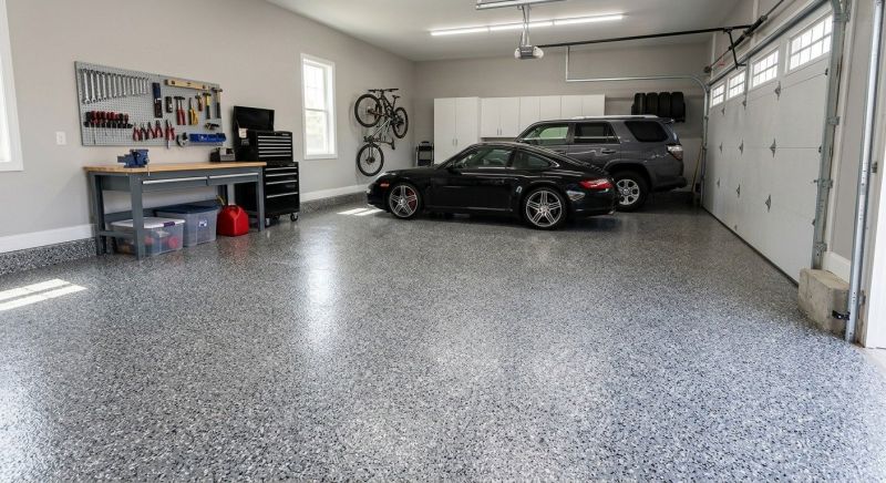 Garage Floor Epoxy Installation in Loudoun County, VA