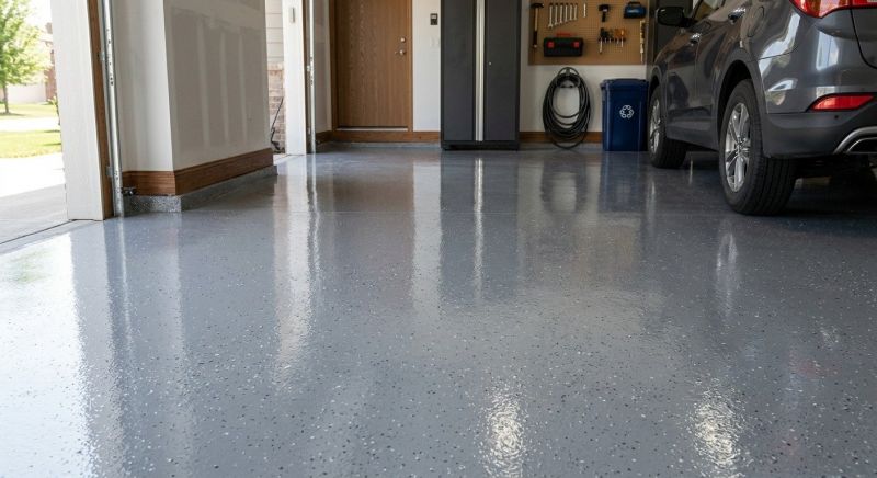 Speckled Garage Floor Painting in Charlotte, NC